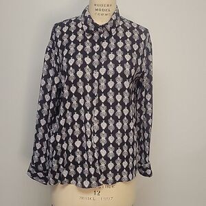 Tahari Patterned Blouse, size L